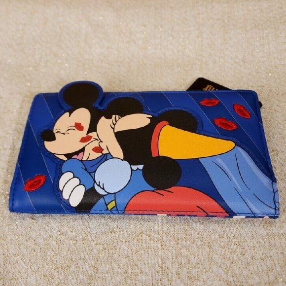 Loungefly Disney Brave Little Tailor Minnie and Mickey Mouse Flap Wallet NEW - Picture 8 of 14
